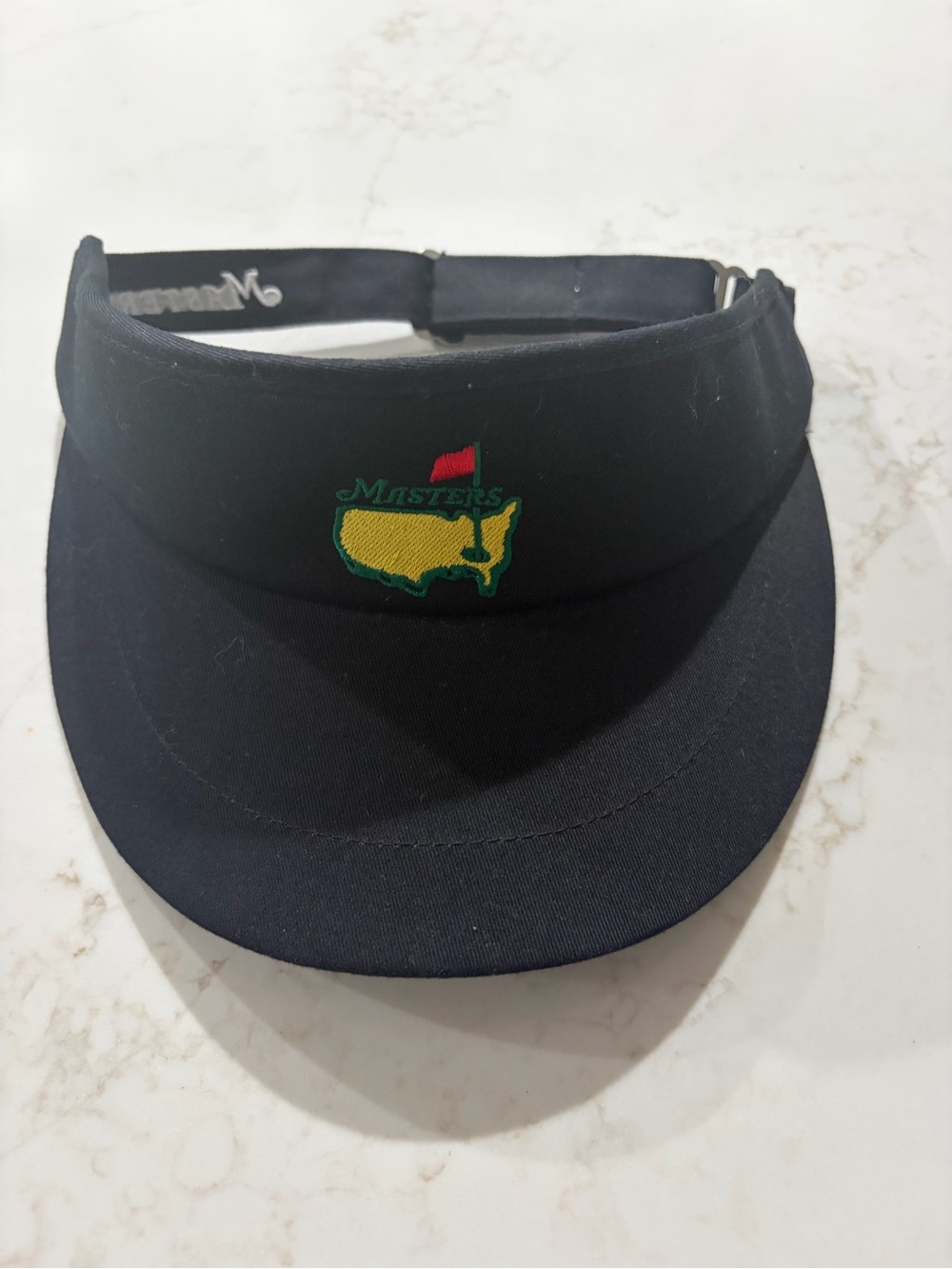 Vintage Masters Golf Visor Black - American Needle Adjustable Strapback Hat